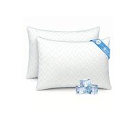 Lot De 2 Oreillers 50x70 cm Konsoefuly, Taie Fraîche Aérée, Rembourrage Polyester 7D, Ultra Doux, Idéal Pour Un Sommeil Sain