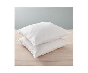 Lot de 2 oreillers 60 x 60 cm Blanrêve Gamme Polycoton Confort traité Anti Acarien Soft & care