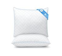 Lot de 2 Oreillers 60x60 cm Konsoefuly, Fibres Polyester Creuses 7D, Taie Refroidissante Respirante, Hypoallergénique, Confort Doux