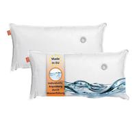 Lot de 2 oreillers à eau sleepling 50x70 cm 100% coton ergonomiques lavables à 40°C UE