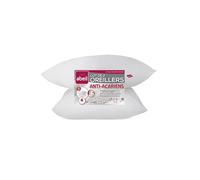 Abeil - Lot de 2 Oreillers Anti-Acarien Sanitized 60 x 60 cm - Blanc - Certifié Oeko-Tex Standard 100