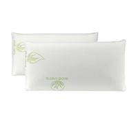 Lot de 2 Oreillers Aloe Vera 40 x 60 cm - Confort Viscoélastique & Anti-Allergique Forme rectangulaire