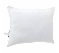 Lot de 2 oreillers blancs - 75 x 50 x 20 cm - Garnissage en coton polyester - Respirant et lavable - Ergonomique pour dormeurs sur le dos, sur le côté et sur le ventre - Idéal pour chambre à coucher