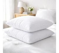 Lot de 2 oreillers blancs anti-moustiques et anti-punaises de lit - Moelleux 60x60 - 37189