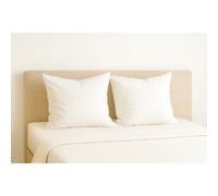 Lot de 2 oreillers blancs - Coton Percale Anti-acariens - Moelleux 60x60 - 39906