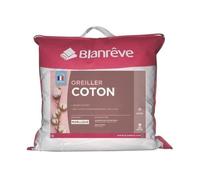 Lot de 2 Oreillers Coton - BLANREVE - 60 x 60 cm - Blanc