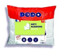 DODO Lot de 2 oreillers Anti-acariens 50x70 cm - 100% Polyester