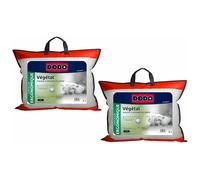Lot de 2 oreillers DODO ergonomiques à mémoire de forme - 45x70 cm - VEGETAL