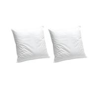 Lot de 2 oreillers en coton bio 60 x 60 cm de NATUREA - 550gr/m2- Blanc - NATURE CONFORT