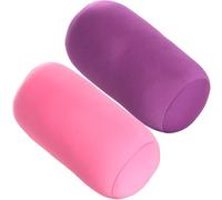 Lot de 2 oreillers en microbilles 12 x 6 rouleaux, oreiller en microbilles, traversin doux cylindrique, soutien du cou, des bras, du dos, coussin de corps en rouleau pour dormir, avion, voyage en voi