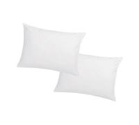 Lot de 2 oreillers mémoire de forme mémofill 50 x 70 cm - Percale de coton - 91 fils/cm² - 750 gr - Blanc - AUXENCE