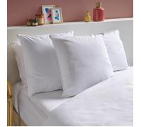Lot de 2 Oreillers Mémoire de forme mixte Anti-acariens 60x60cm - Confort réglable - Barrettes de mousse et polyester - BLEU CALIN