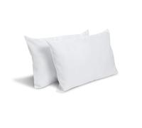 Lot de 2 Oreillers Moelleux 45x70cm Anti-acariens, Anti bactériens - Enveloppe 100% coton - Gamme Hygiène Parfaite - BLEU CALIN