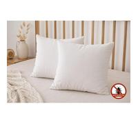 Lot de 2 oreillers moelleux Anti insectes - 65 x 65 - Spécial été - MORTREUX