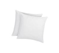 Lot de 2 oreillers traitement anti-acariens naturel Greencare - 60 x 60 cm - 550 gr - Blanc - coton - AZYLIA