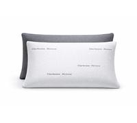 Lot de 2 oreillers viscoélastique élastiques en carbone et 3D Fresh, 100 % viscoélastique élastique, housse double face, pour une meilleure respiration, aide à éliminer les problèmes cervicaux (lot de
