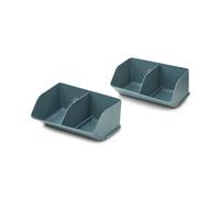 Lot de 2 organisateurs de bureau Rosemary Whale blue