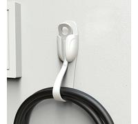 Lot de 2 organiseurs de cordons pour appareils de cuisine - Outil de gestion de câbles en plastique durable, idéal pour la maison et le bureau, support de cordon. Finition lisse (blanc)