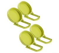 Lot de 2 ou 4 couvercles de germination avec support pour bocaux à large ouverture, kit de germination en plastique vert, support de drainage de qualité alimentaire pour la culture de haricots