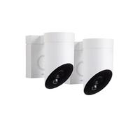 Somfy Caméras Outdoor Camera 2 – Full HD, détection intelligente, sirène 110 dB – Lot de 2 blanches