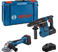 Lot de 2 outils 18V : GWS 18V-10 P + GBH 18V-26 - BOSCH PROFESSIONAL - avec 2 batteries 18V 5,5 AH - chargeur - L-BOXX - 0615990N33