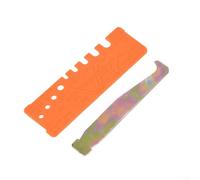 Lot de 2 outils pour chaîne de tronçonneuse avec nettoyeur de rainure de barre pour enlever les débris et jauge QuickCheck pour vérifier la longueur des dents et le pas