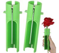 Lot de 2 outils pour retirer les épines de rose, extracteur portable de roses, effeuileur de tige à mécanisme à ressort, pour la maison, la boutique de fleurs et la composition florale