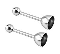 Lot de 2 Ouvre-Œufs en Acier Inoxydable, Coupe Oeuf à la Coque, Outil de Cuisine pour Oeufs Durs et Mous, Toqueur Oeuf, Séparateur d’Œufs Pratique pour Maison et Cuisine, Matériaux Durables