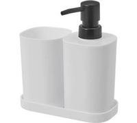 Lot de 2 pack de 3 accessoires salle de bain en polypropylène coloris blanc -JUANIO- Blanc G