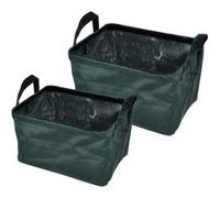 Lot de 2 Panières Rectangles Velvet 32cm Vert Foncé Vert G