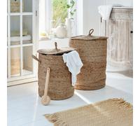 Lot de 2 paniers à linge Kory marron