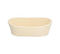 Lot de 2 Paniers à Pain, Grands Paniers à Pain Ronds et Ovales en Plastique avec Doublure et Grattoir à Pâte, pour les Boulangers, Kit D'outils de Cuisson du Pain (Ovale