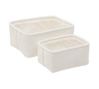 Lot de 2 paniers bouclette rectangulaires