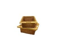 Lot de 2 Paniers Coulissants en Osier 500 mm