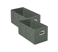 Toilinux lot de 2 boîtes de rangement - Kaki