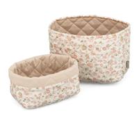 Lot de 2 paniers de rangement matelassé augusta