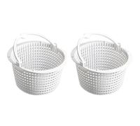 Lot de 2 paniers de skimmer, panier de filtre de piscine, panier de nettoyage des feuilles, panier de skimmer en ABS, panier de skimmer de piscine 16,5 cm, collecteur de feuilles avec poignée, panier