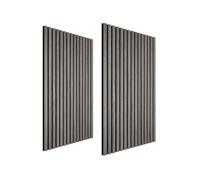 tectake® Lot de 2 panneaux acoustiques muraux et pour plafond, en Bois MDF, 120 x 60 x 2,1 cm par panneau mural decoratif pour isolation phonique Chambre, Bureau, Studio de musique Decoration murale