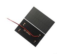 Lot de 2 panneaux solaires 1 W 5 V avec connecteur électronique pour charger 3 batteries 7 V-5 V - Panneau PET monocristallin pour projets de bricolage - Alimentation de lampe d'extérieur
