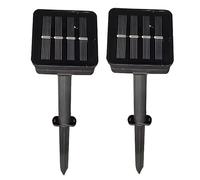 Lot de 2 panneaux solaires de rechange pour guirlande lumineuse solaire à monter soi-même, 8 modes, contrôleurs de lumières solaires extérieures, comprend une batterie de 1,2 V 800 mAh, encapsulation