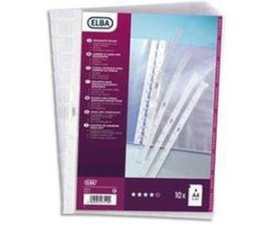 Lot de 2 paquets de 10 pochettes amovibles en polypropylène recharge pour protège documents Vario Zip G