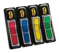 Lot de 2 paquets de 4 blocs, marque-pages chacun, forme flèche couleur classique: rouge,vert,bleu,jaune format 12x44mm G