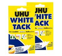 Lot de 2 paquets de patafix blanche UHU Emballage d'origine blanc