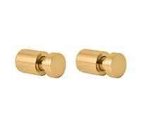 Lot de 2 patères COLORADO en laiton doré brossé 3cm x 1,6cm