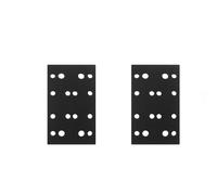 Lot de 2 patins de ponçage en mousse de 80 x 133 mm avec crochet et boucle - Tampons de ponçage doux pour ponceuse Festool RTS 400, RS 400, RTSC 400