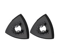 Lot de 2 patins de ponçage triangulaires pour outils multifonctions oscillants avec changement rapide (93 mm)