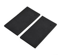 Lot de 2 patins de rechange en mousse pour ponceuse à 4 trous compatibles avec 9035 Power Tool - Patin de ponçage autocollant pour divers projets - Installation facile - Collecte de poussière - Noir