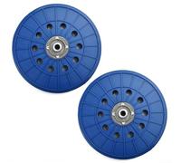 Lot de 2 patins de sauvegarde pour ponceuse à cloison sèche de 22,9 cm avec filetage de 14 mm, support de disque abrasif à 10 trous de 210 mm, pour ponceuses à câble sans poussière et portables