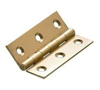 Lot De 2 Paumelles Laiton Pour Meuble Hettich, L.64 X L.40 Mm Laiton G