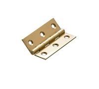 Lot De 2 Paumelles Laiton Pour Meuble Hettich, L.64 X L.40 Mm